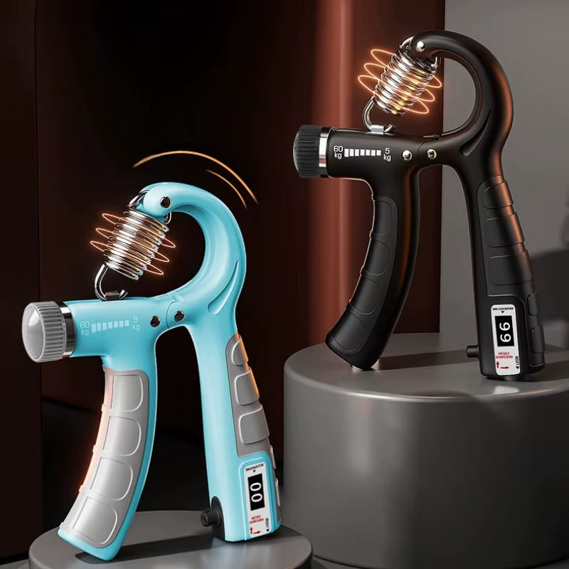 Adjustable Hand Grip Strengthener (5-60Kg) with Counter - Forearm and Wrist Exerciser for Muscle Development